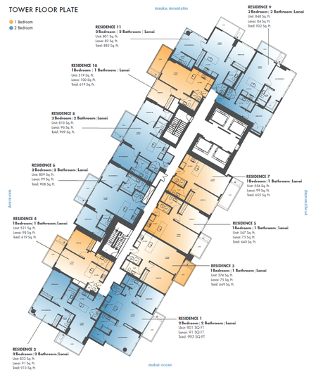 Sky Ala Moana Floor Plate